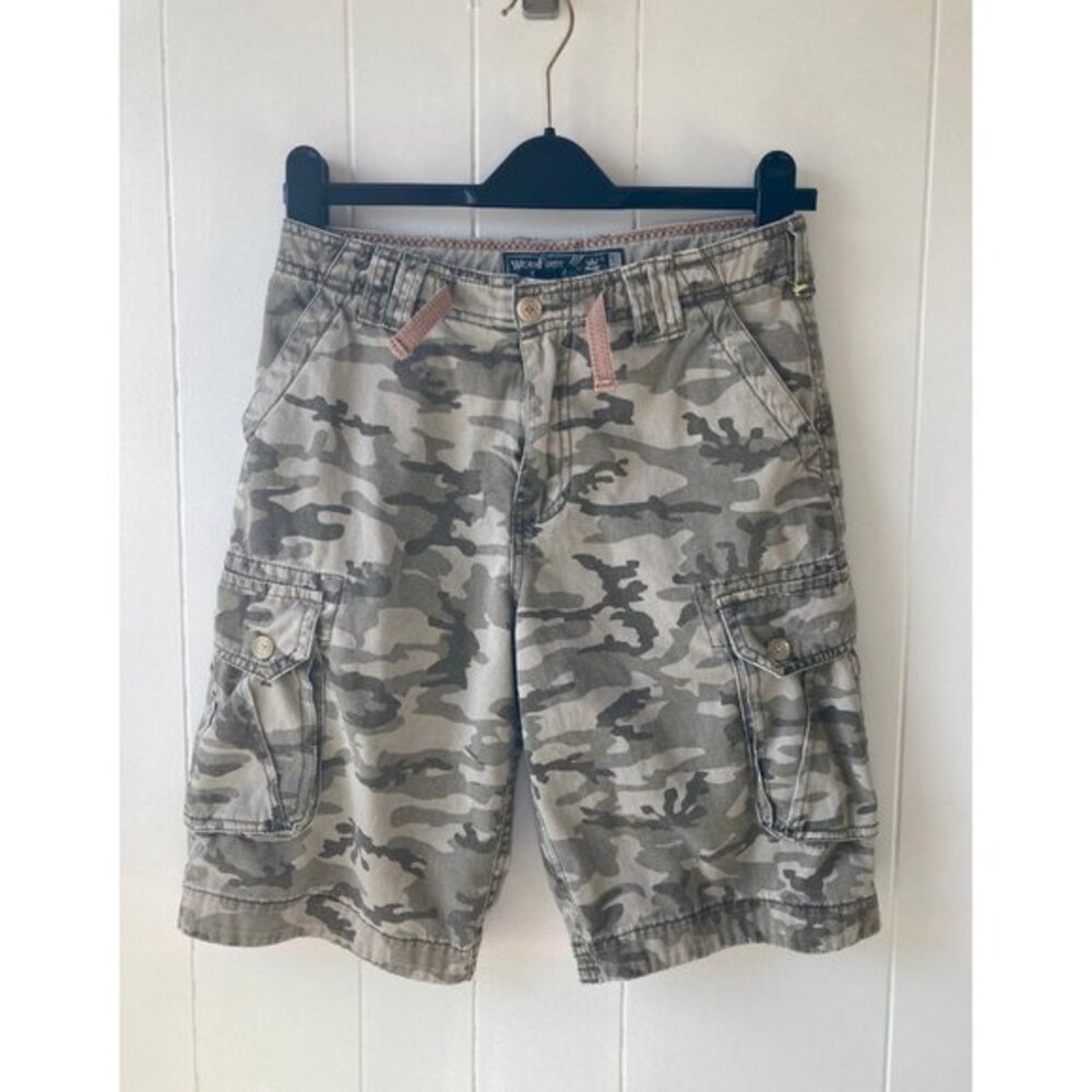 We Are First Boys Camo Cargo Shorts